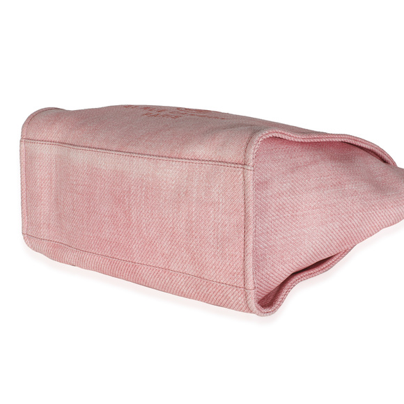 Chanel Pink Mixed Fibers Medium Deauville Tote - Picture 7 of 8